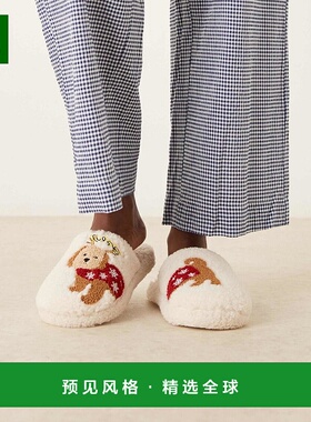 1h可退 香港直邮ASOS 女士 Zizi cavapoo borg 设计刺绣便鞋(奶油