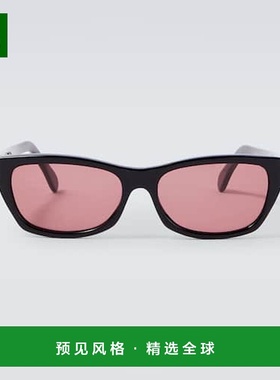 1h可退 香港直邮Our Legacy 男士 Scream 矩形太阳眼镜 black黑色