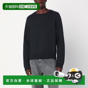 男士 1h可退 香港直郵Our Legacy M4253TOW 黑色羊毛水手領套頭衫