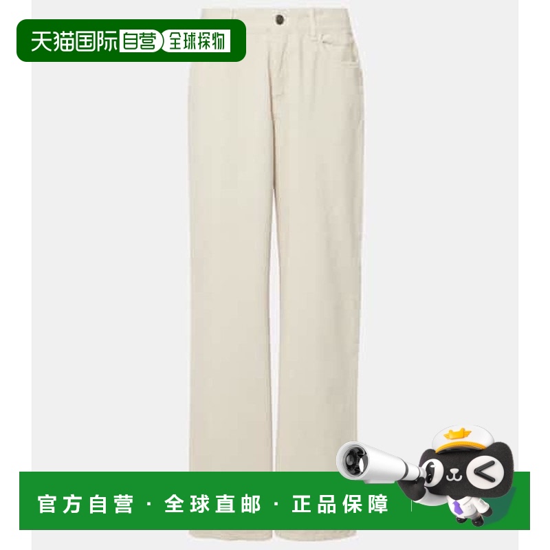 1h可退 香港直邮The Row 女士 Eglitta 棉质灯芯绒阔腿裤