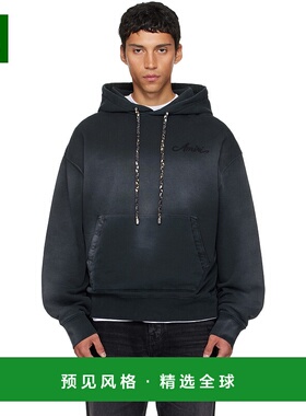 1h可退 香港直邮AMIRI 男士 黑色 Bleach Bandana 连帽衫 AMJYHD1