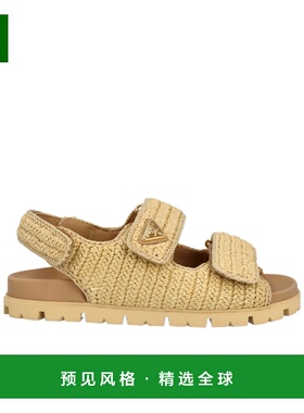 香港直邮Prada 徽标平底凉鞋 1X440N2C2TF0018普拉达