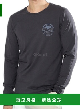 韩国直邮fjallraven瑞典北极狐圆领卫衣徽章深海军蓝长袖圆87303/