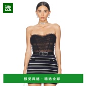 香港直邮ALESSANDRA RICH 亚历山德拉.瑞秋 1h可退 女士 褶皱薄纱