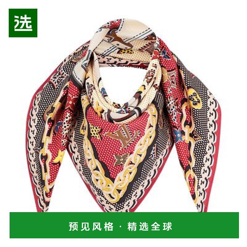 1h可退 欧洲直邮LV/路易威登 Monogram波普广场方巾真丝时尚高级