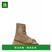 美国直邮 Luca Free 1h可退 People 女士 系带凉鞋 奶油色绒面