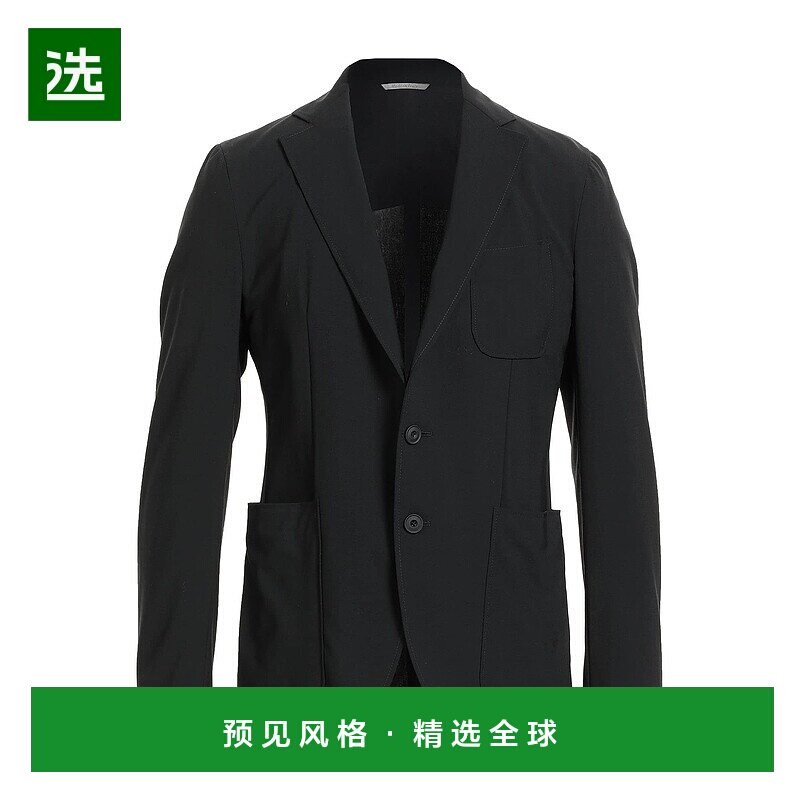 1h可退 香港直邮Canali 康钠丽 男士 西装外套 black黑色 舒适时
