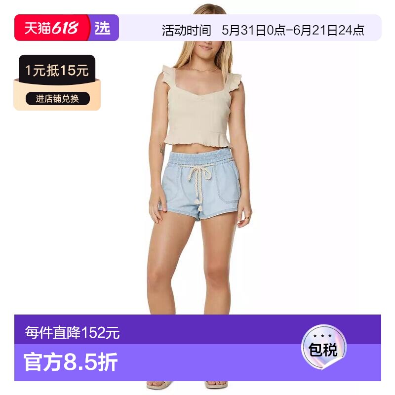 1h可退 【美国直邮】roxy 女士 休闲裤牛仔裤短裤