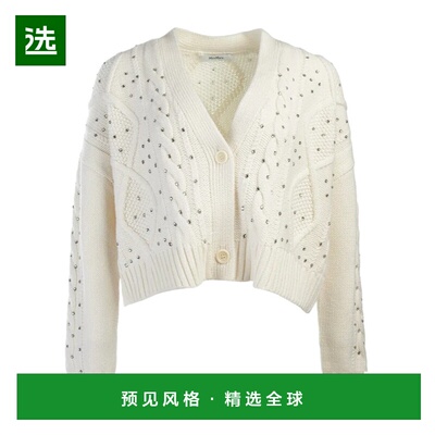 香港直邮Max Mara V领长袖针织衫 MUSICA羊绒