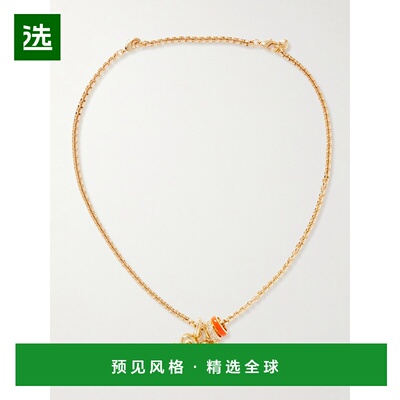 1h可退 香港直邮Roxanne Assoulin 女士 Puffy 字母镀金珐琅立体