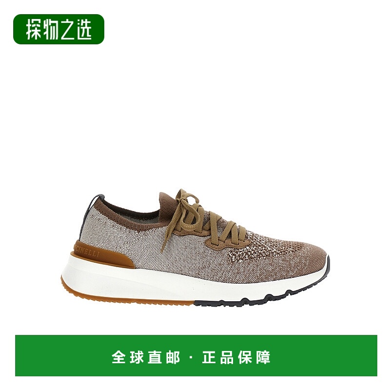 香港直邮Brunello Cucinelli 网面拼接系带运动鞋 MZUKISO250CYP0