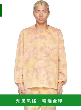 1h可退 香港直邮Doublet 男士 黄色徽标长袖 T 恤 22SS29CS210