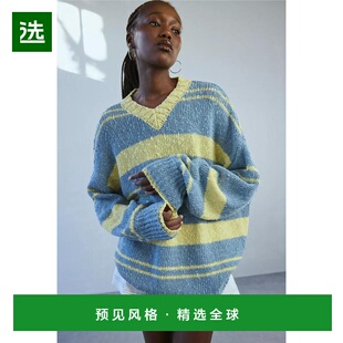 1h可退 【美国直邮】bdg 女士 毛衣条纹针织衫高档流行穿搭时尚百