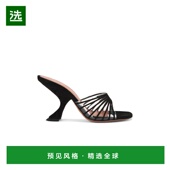 香港直邮Amina 透明色便鞋 Muaddi Mookie 1h可退 PVC 女士 黑