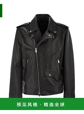 1h可退 香港直邮Dondup 男士 皮革夹克 UJ942PL0404UXXXDU999