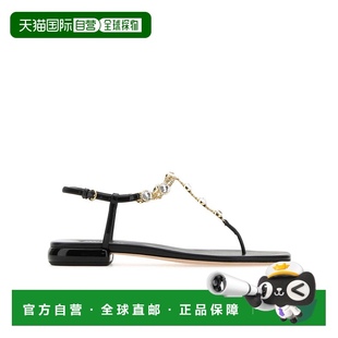 露趾平底凉鞋 Miu 香港直邮Miu 5Y145EF010069 99新未使用