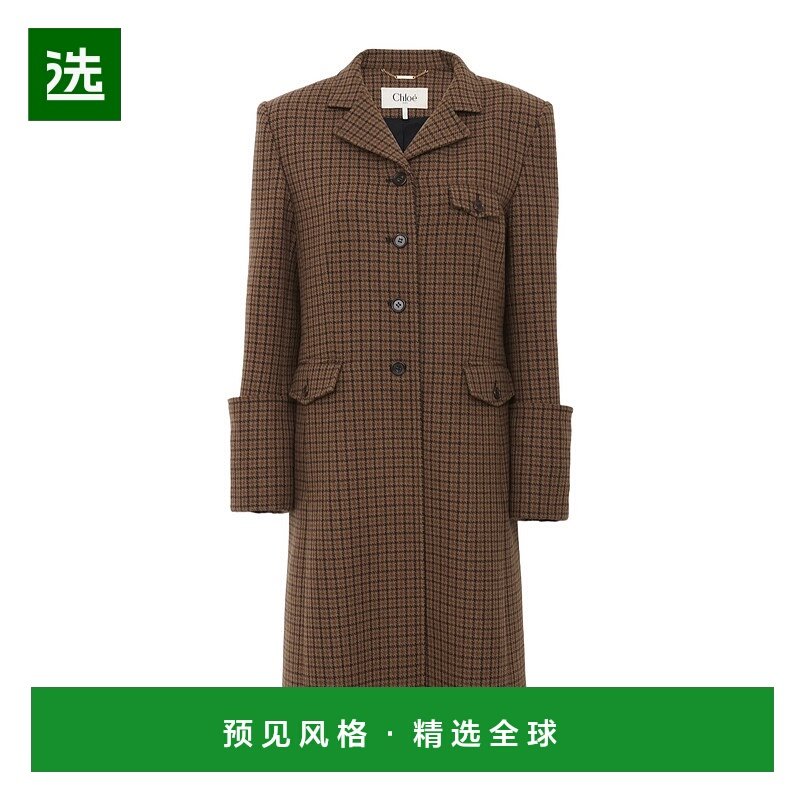 香港直邮Chloe 长袖大衣 CH25WMA14169-羊毛西装