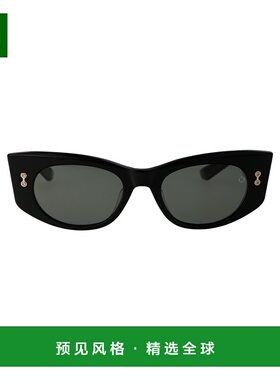 1h可退 香港直邮Akoni 女士 W 黑色醋纤太阳眼镜 AKS103A52BLK