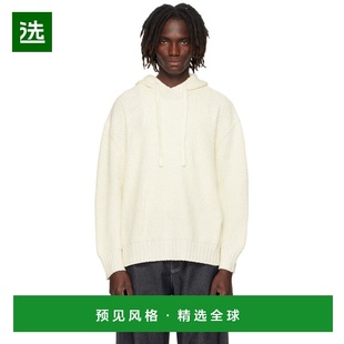 1h可退 香港直邮Commas 男士 灰白色 Relaxed Knit 连帽衫 W25K07