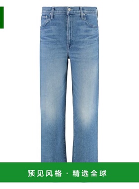 香港直邮MOTHER 女士牛仔裤 102481219MEM AW2024 蓝色 腰带环牛