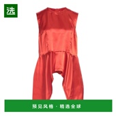 美国直邮 女士缎面无袖 COMME 1h可退 des GARÇONS 荷叶边T恤