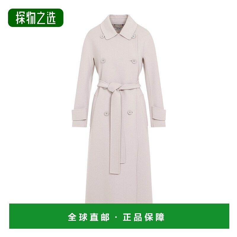 香港直邮Max Mara 双排扣羊毛大衣 9016044106