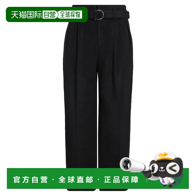 1h可退 香港直邮Jil Sander 吉尔·桑达 男士 休闲长裤 black黑色
