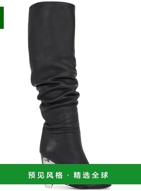 1h可退 香港直邮Alaïa 女士 100 坡跟靴子 3O053C0N04 black黑色