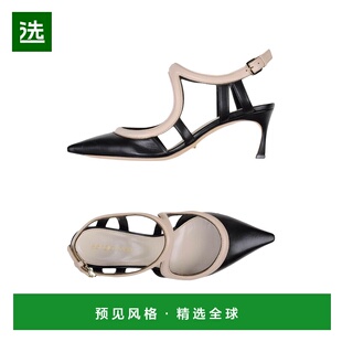 1h可退 香港直邮Sergio Rossi 塞乔·罗西 女士 浅口鞋 black黑色