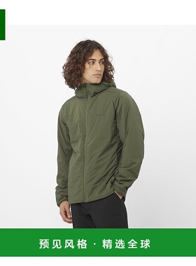 欧洲直邮Salomon萨洛蒙 MOUNTAIN FLEX系列男士聚酯橄榄绿色外套