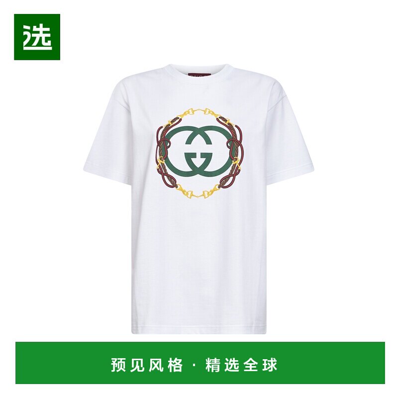 香港直邮GUCCI 女士T恤 837959XJHMY9081 SS2026 白色