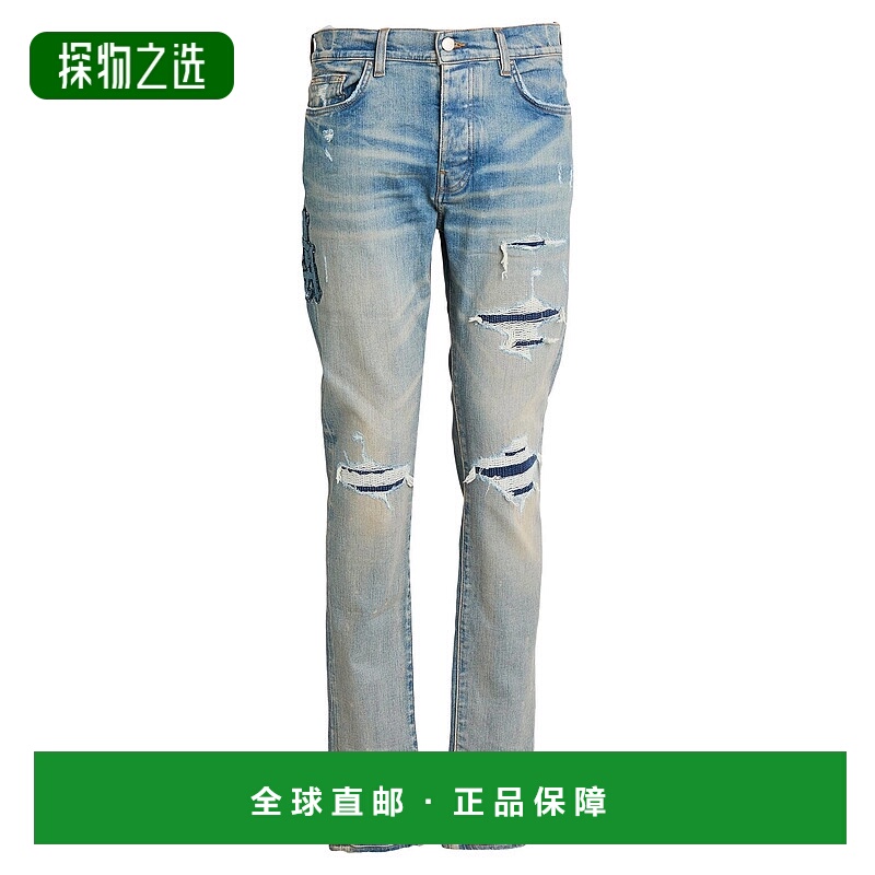 香港直邮AMIRI 男士 牛仔长裤 blue蓝色 舒适时尚