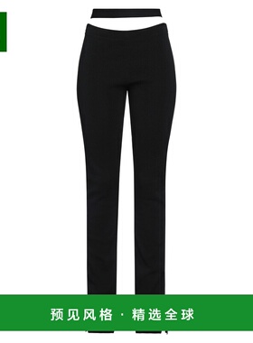 1h可退 香港直邮ANDREĀDAMO 女士 休闲长裤 black黑色 舒适时尚