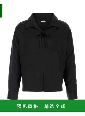 1h可退 香港直邮Bode 男士 MAZE 黑色缎面衫 MRF24SH022BLACK