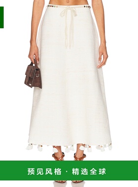 1h可退 香港直邮ZIMMERMANN 女士 Rhiannon 珠子修饰半身裙 3584S