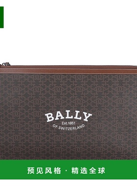 香港直邮BALLY 男士手拿包 BOLLISLARGETMLI801P AW2023 黑色