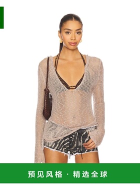 1h可退 香港直邮jaded london 女士 针织连帽上衣 JWH4983