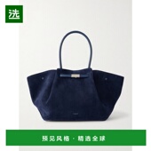 香港直邮DeMellier 女士 New 1h可退 York 大号皮革饰边绒面革手