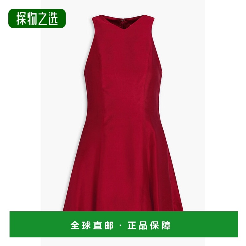 香港直邮Staud 女士 Heike 斜纹布迷你连衣裙 R24F2201SWROUGE