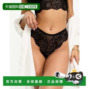 Sienna 女士 built 黑色 1h可退 设计蕾丝丁字裤 香港直邮ASOS