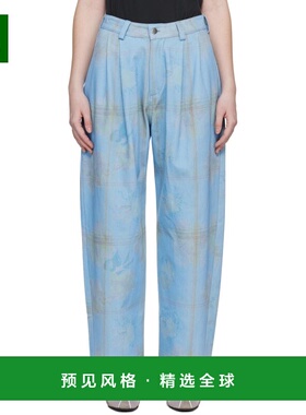 1h可退 香港直邮Collina Strada 女士 蓝色 Catchfly Denim 长裤