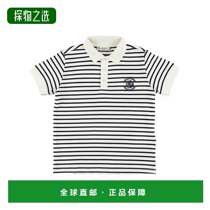 香港直邮Golden Goose Deluxe Brand 条纹 Polo 衫 GKP02055.P002