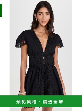 1h可退 香港直邮Peixoto 女士 Piper 迷你连衣裙 black黑色 舒适