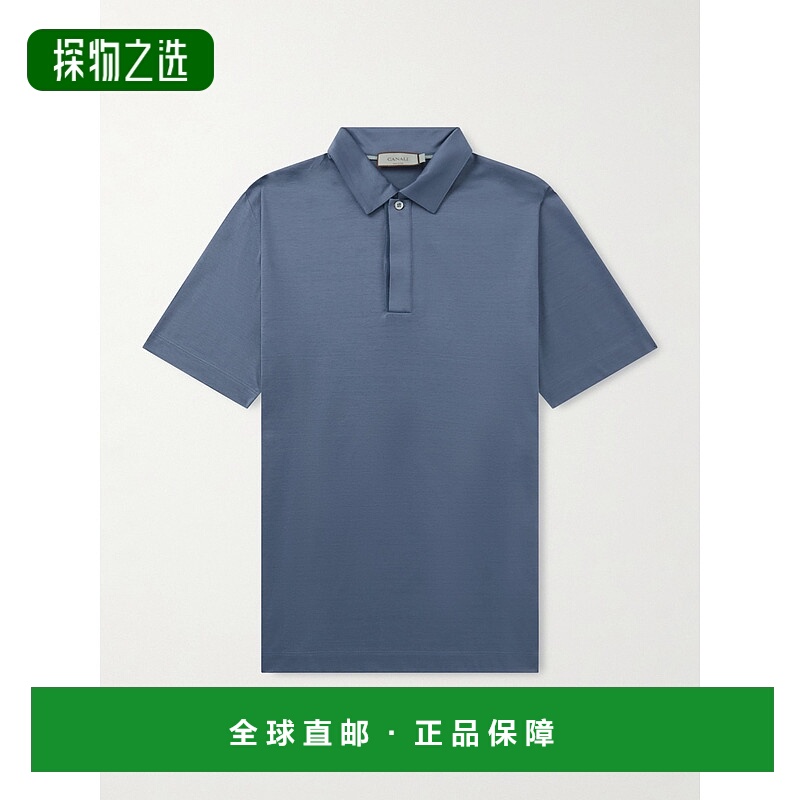 香港直邮Canali 康钠丽 男士 棉针织Polo衫 MJ00002T0861403