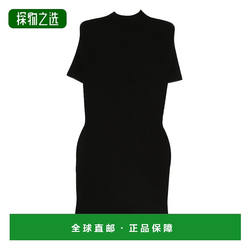 香港直邮Alexander Wang 亚历山大·王 女士 羅紋短袖連身裙 4KC1