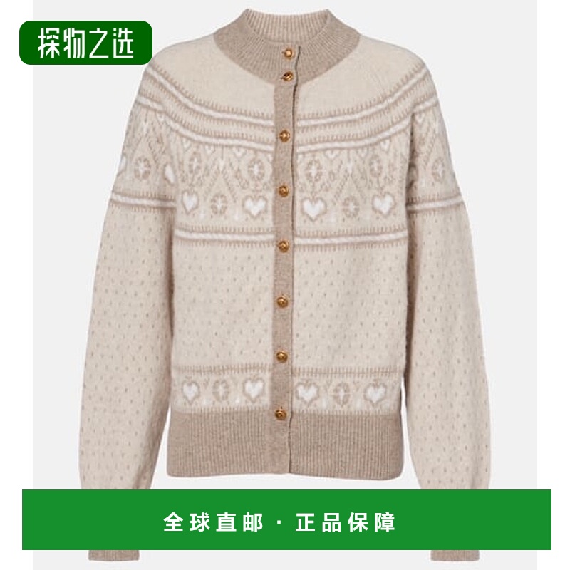 香港直邮KHAITE 女士 Marc 'Fair Isle' 羊绒针织开衫