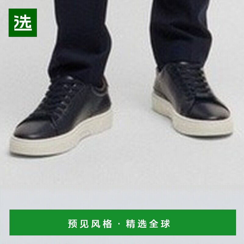 欧洲直邮HUGO BOSS雨果BOSS BLACK GARY 低帮皮革鞋带运动鞋 男鞋图片