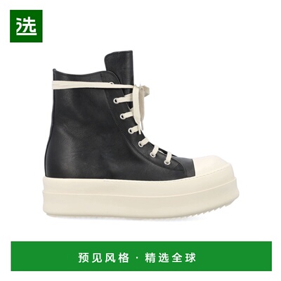 香港直邮Rick Owens 圆头高帮休闲鞋 RU01E5859LCO