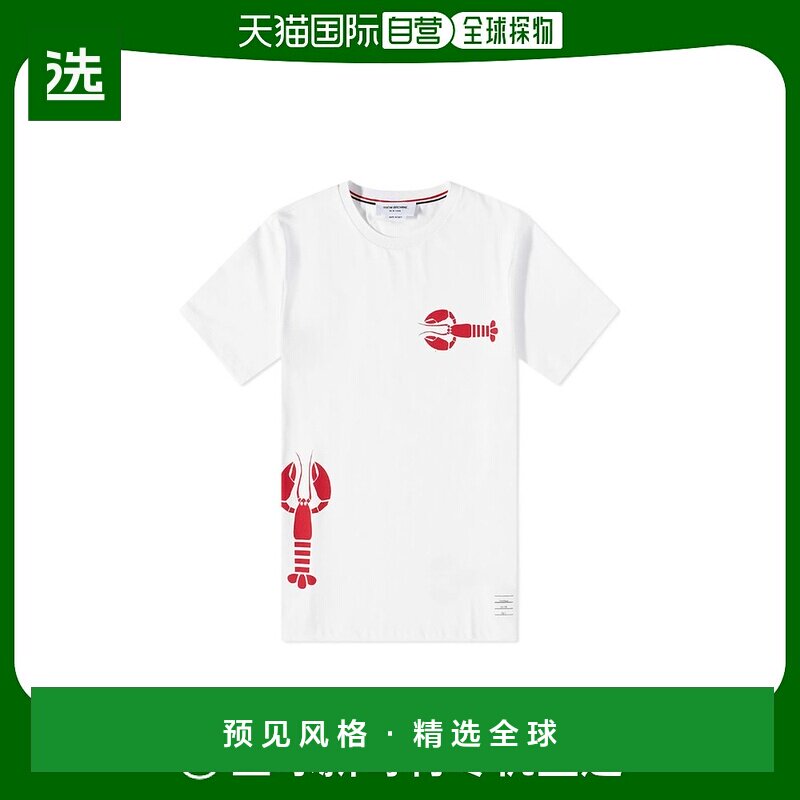 香港直邮Thom Browne 龙虾印花短袖T恤 MJS187A01454