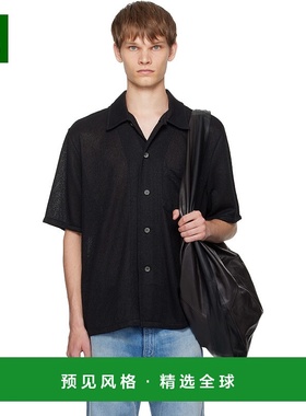 1h可退 香港直邮Our Legacy 男士 黑色 Box 短袖衬衫 M2202BB